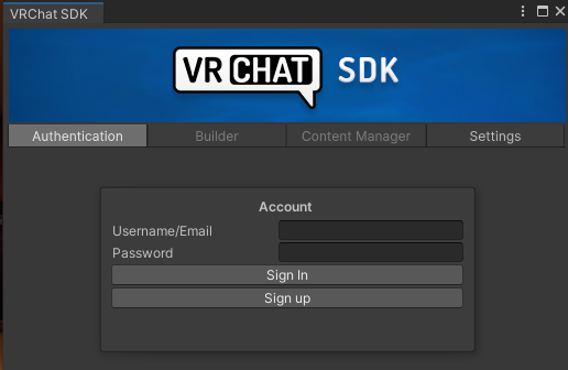 VRChat SDK の Show Control Panel
