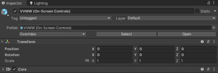 701 の VizVid Transform 設定